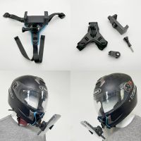 ✸﹉ Motorcycle Helmet Chin Strap Mount Holder With Phone Clip Compatible For GoPro Hero 9/8/7/6 Action Sport Camera Full Face Holder