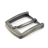 1x 40mm Metal Brushed Belt Buckle Men End Bar Heel bar Single Pin Half Buckle Fit for 37-39mm Belt Jeans Accessories Light Black