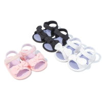 【CW】Summer New Baby Girl Sandals Multicolor Bowknot Tassel Anti-slip Soft Sole Newborns Infant First Walkers Baby Shoes