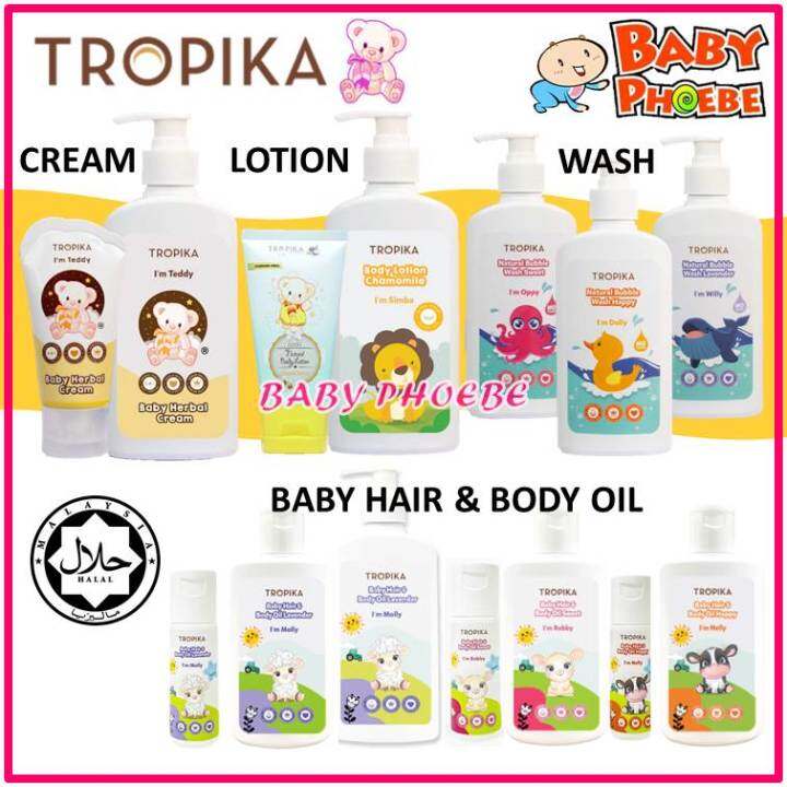 Tropika Baby Herbal Cream Krim Bayi / Natural Body Lotion / Baby Hair ...