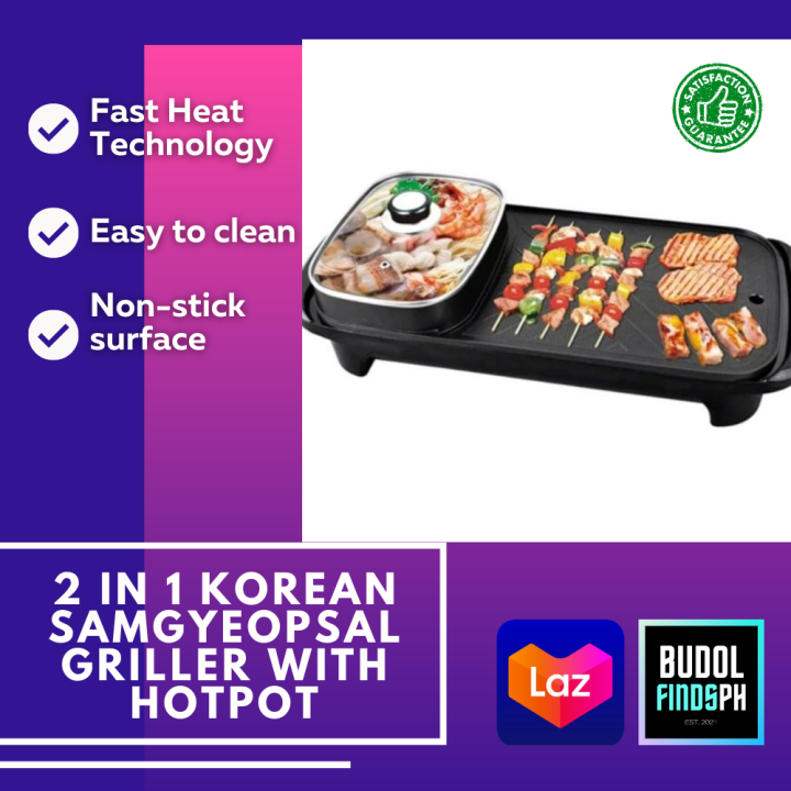 BudolFindsPH. 2 in 1 Korean Samgyupsal Griller with Shabu Shabu Hotpot ...