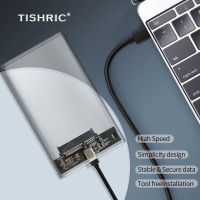 TISHRIC กรณี HDD โปร่งใสสำหรับกล่องฮาร์ดไดรฟ์2.5 HDD E Nclosure SATA เพื่อ USB 3.0ประเภท-C 3.1มือถือฮาร์ดไดรฟ์ภายนอกกรณี