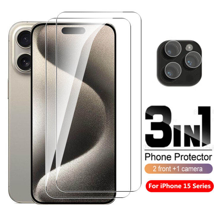3To1 Protective Glass For iPhone 15 Pro Max 6.7inch Tempered Glass