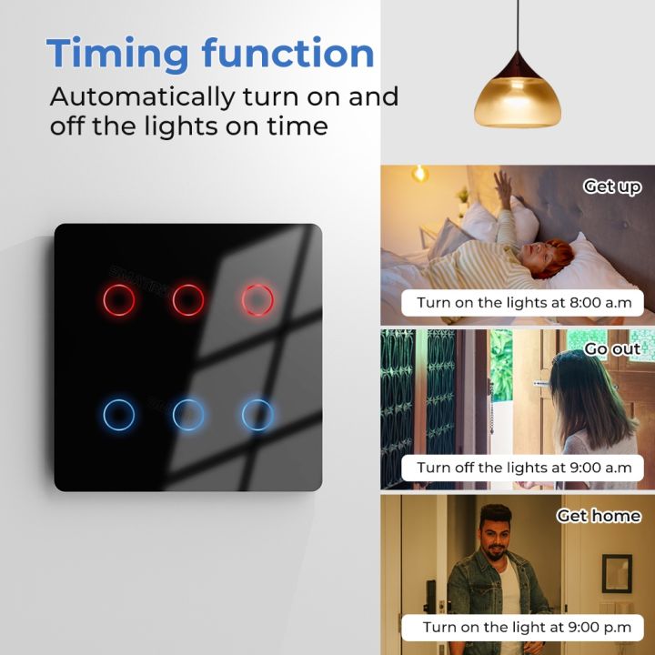 tuya-wifi-smart-light-switch-no-neutral-wire-4x4-6-gang-touch-wall-110-240v-screen-panel-app-voice-work-with-alexa-google-home