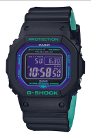 Casio G-Shock นาฬิกาข้อมือผู้ชาย สายเรซิ่น รุ่น GW-B5600,GW-B5600BL,GW-B5600BL-1 - สีดำ-ม่วง