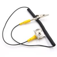 ▣ 1pcs Alligator Clip Terminal Coil Cable Anti Static ESD Mats Double-Headed Star Claw Grounding Point Wire Equipment Accessories