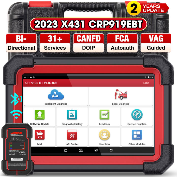 LAUNCH X431 PROS V1.0 Bidirectional OBD2 Scanner All System Scanner Support  ECU Codinng 31+ Services