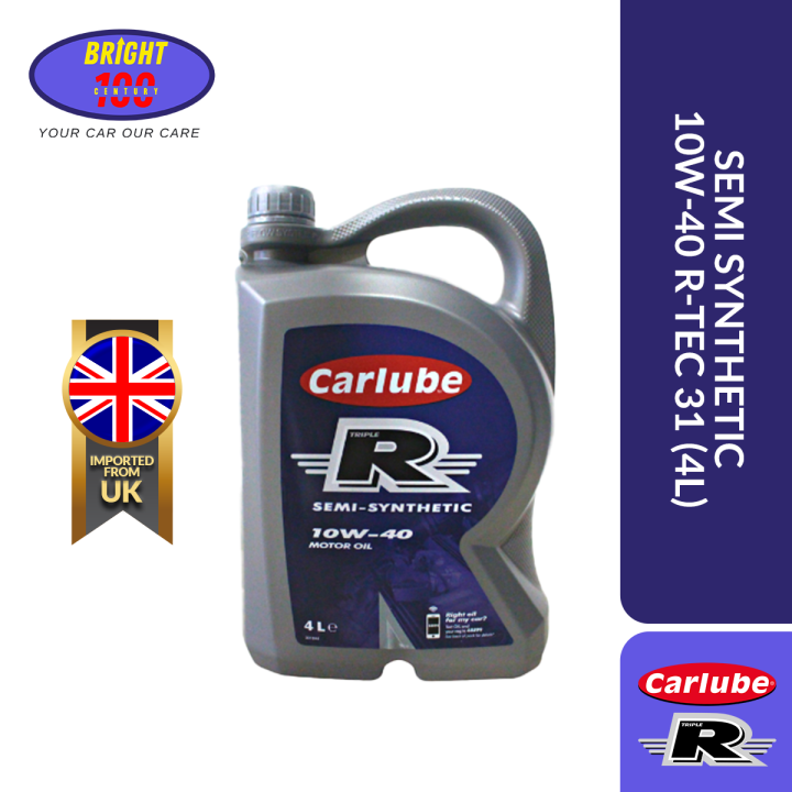Carlube TRIPLE R semi synthetic engine oil 10W40 RTEC 31 (4L