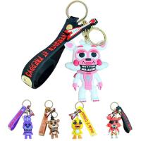 FNAF Keychain Anime Figure Keychain Collection Funtime Foxy Pendants Model Toys Car Key Backpack Decor nearby