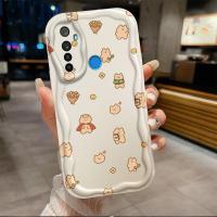 เคสสำหรับ REALME 5 Bear Wave เคสเคสโทรศัพท์นิ่มลายไอศกรีมสาวน่ารัก