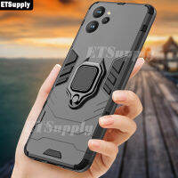 เคสสุดหรูที่มีห่วงรูปวงแหวนเป็นเกราะสำหรับ Realme 9i 5G เคส5G ปกหลังแบบเต็มนิ่มแม่เหล็กกันกระแทกป้องกันการตกสำหรับ Realme 9i 5G เคส HP 5G