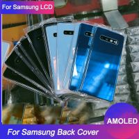 AMOLED Back Cover For Samsung Galaxy S10 Plus Battery Cover S10 Back Battery Cover Door Rear Glass With Camera Lens