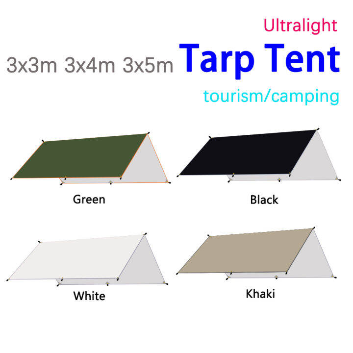 Camping Tarp Sun Shelter Outdoor Tourist Awning Tarp 3x3 Sail Awning