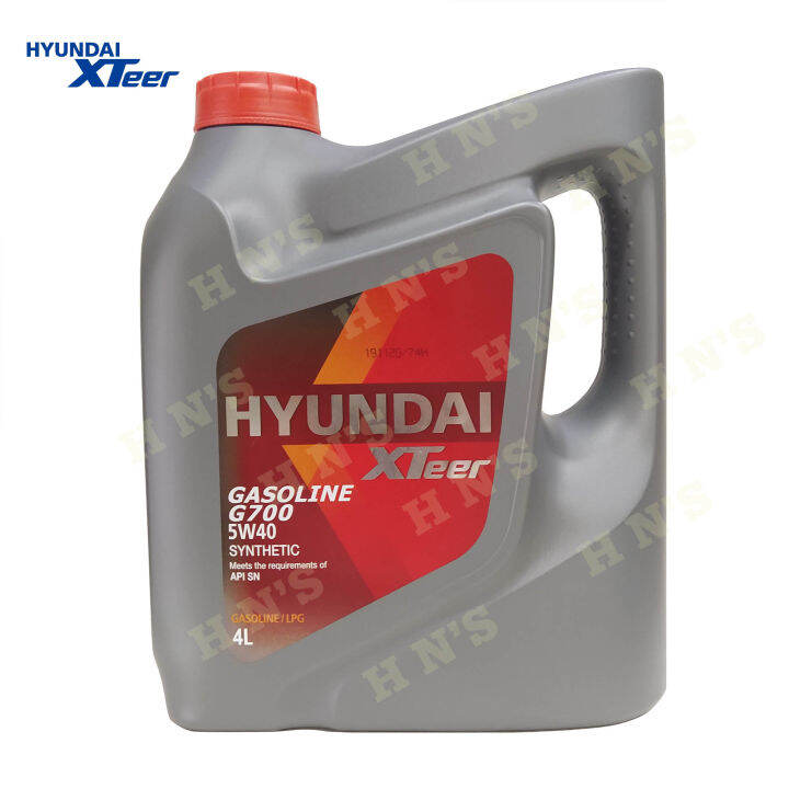 Hyundai XTeer Gasoline G700 5W-40 Synthetic Motor Oil 1 Gallon ( 4 ...
