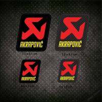 สติกเกอร์ AKRAPOVIC งานพิมพ์ สีดำ และ ลายคาร์บอนเคฟล่า สติกเกอร์แต่งรถ สติกเกอร์แต่งมอเตอร์ไซค์ แบบ2