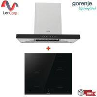 [0% 10 เดือน] (Gorenje) เครื่องดูดควัน PWHT94XGB + เตาไฟฟ้าอิน induction GI6401BC