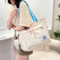 กระเป๋าสะพายไหล่ลำลองข้ามพรมแดน single shoulder bag กระเป๋าโท้ทสำหรับนักเรียนหญิงแมทช์ง่ายความจุขนาดใหญ่สำหรับผู้หญิง