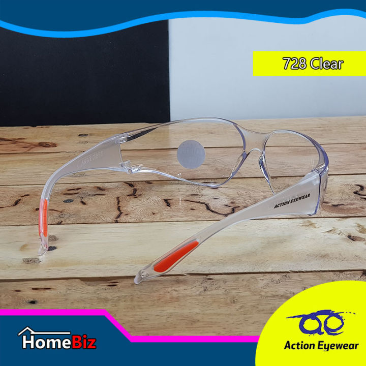 action-eyeware-รุ่น-728-clear-แว่นตานิรภัย-แว่นใส2020-แว่นตากันuv-แว่นกันแมลง-แว่นขี่จักรยาน-แว่นกันลมกันฝุ่น-action-eyeware-แถมฟรี-ซองผ้าใส่แว่น