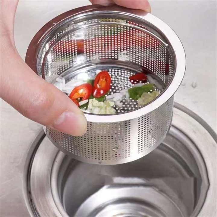 【Ready Stock】304 Stainless Steel Sink Filter Sink Drain Filter Basket ...