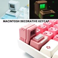 ปุ่มกดคีย์บอร์ด แบบโปร่งแสง ลาย MAC Keycap สไตล์คลาสสิก เรโทร FC Keycaps QC8191654