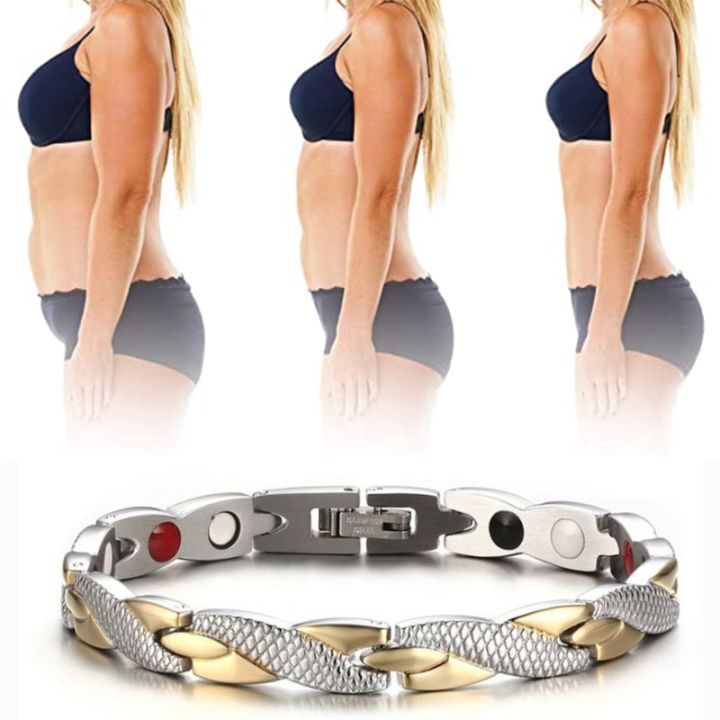 Men Women Therapeutic Weight Loss Bracelets Slim Energy Bangle