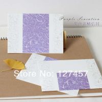 Romantic wedding invitations envelope letter pad greeting card purple envelope