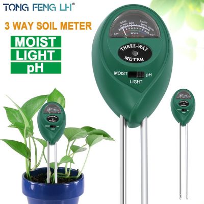 ดิจิตอล Tester 3 In1ดินความชื้นแสงแดด PH Meter Tester สำหรับพืชดอกไม้ความเป็นกรดความชื้นวัดสวนเครื่องมือ
