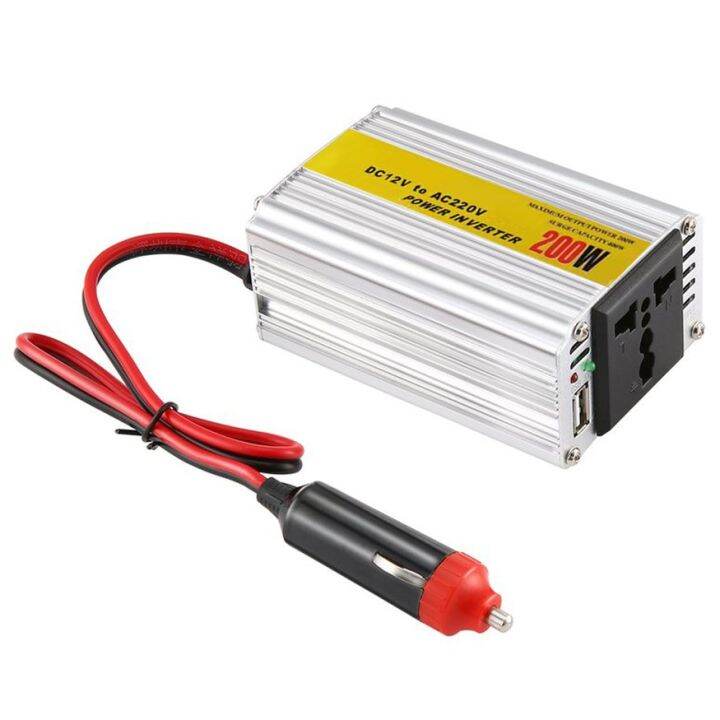 OSMAN 200W Car Auto Inverter Power Supply Adapter 12V DC To 220V AC