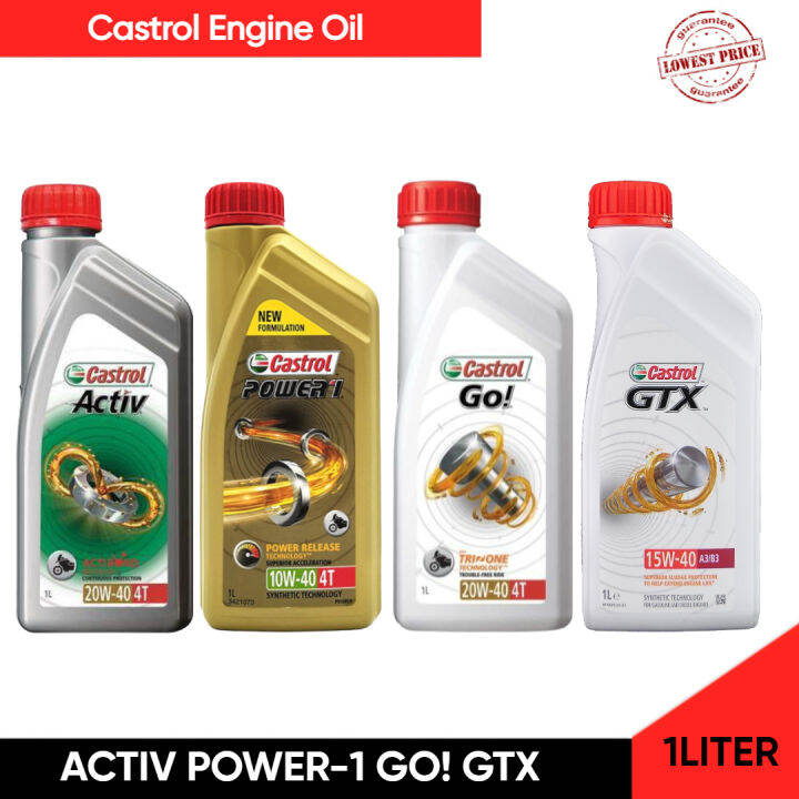 CASTROL Oil Motorcycle Genuine Guarantee Engine Oil Activ GO Power1