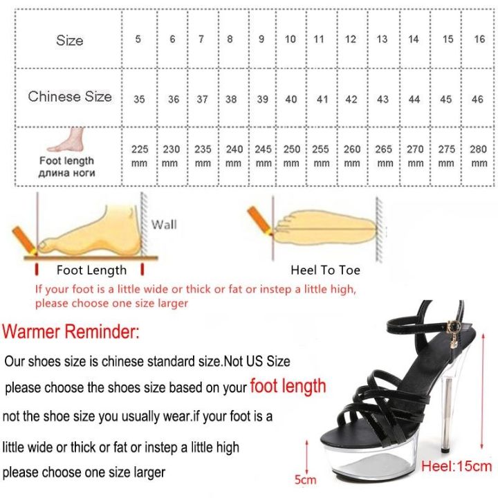 ขายดีที่สุด-ioztt2023-high-heels-sandals-large-size-shallow-mouth-pole-dance-model-t-show-sexy-women-15cm-thick-bottom-catwalk