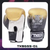 Top King Boxing Gloves TKBGSS-01 Super Star Gold  (16 oz.)  Training MMA K1 นวมซ้อมชกมวย ท็อปคิงส์ สีทอง ลายดาว ทำจากหนังแท้