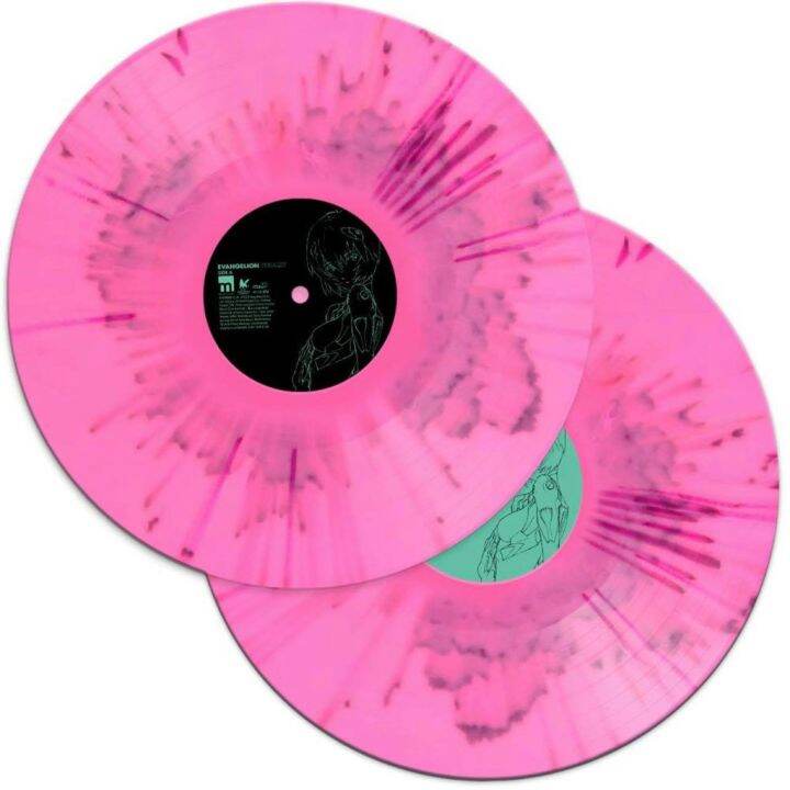 แผ่นเสียง-evangelion-finally-various-artist-2lp-eu-pink-splatter-vinyl-แผ่นเสียงมือหนึ่ง-ซีล