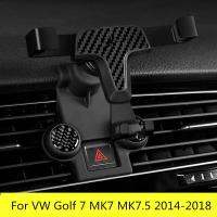 เคสที่ตั้งระบายอากาศที่วางโทรศัพท์แบบกราวิตี้สำหรับ VW Golf 7 MK7 MK7.5 GTI GTE 2014-2018แต่งรถตกแต่ง