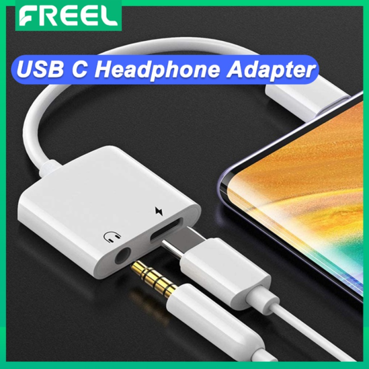 USB C to 3.5mm Headphone Charger Adapter Type C earphone Jack AUX