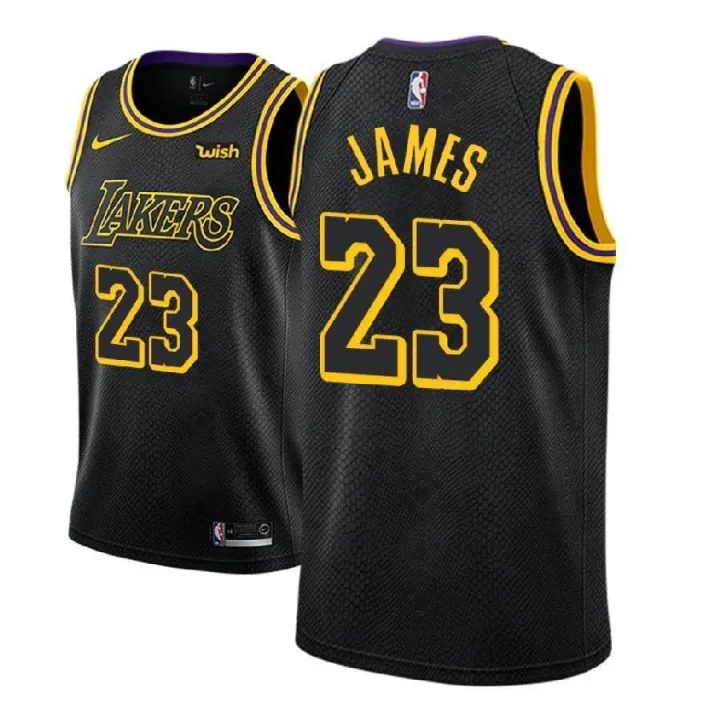 lakers lebron james jersey black