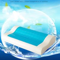 Cooling Silicone Gel Memory Foam Pillow Orthopedic Healing Cushion Slepping Pillows Neck Cervical For Adult Student Pillows  Bolsters