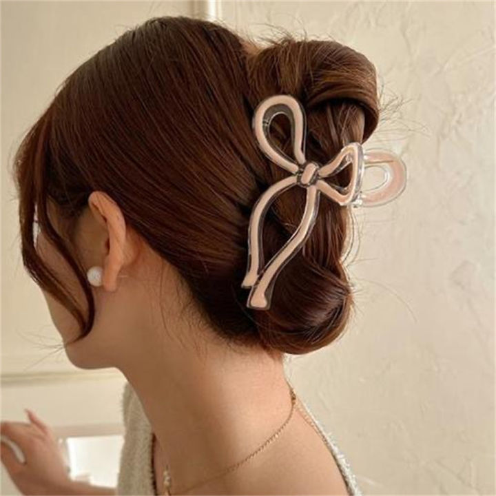 unique-hair-claw-design-fashionable-hairpin-for-girls-acrylic-hair-grasping-clip-simple-bow-hairpin-colorful-hair-claw