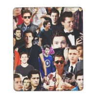 Funny Tom Holland Collage Computer Mouse Pad Soft Mousepad with Stitched Edges Anti-Slip Rubber PC Desk Mat for Gaming