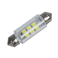 38มม. สีขาว6 SMD LED ภายในรถโดมหลอดไฟ DC 12V New