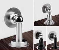 Anti-collision door stopper Top door stopper Non-punching double stainless steel strong magnetic door suction Door Hardware Locks