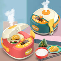 Kids Kitchen Toys Simulation Electric Rice Cooker Interactive Toy Mini Kitchen Food Pretend Play House Role Playing Girls Toys