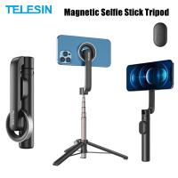 TELESIN Magnetic Selfie Stickขาตั้งกล้องพร้อมรีโมทสำหรับโทรศัพท์มือถือสำหรับiPhone 14 13 12 Pro MaxสำหรับHUAWEI XIAOMI SAMSUNG