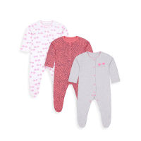 ชุดสลีพสูทเด็ก Mothercare apple of your eye sleepsuits - 3 pack YD271