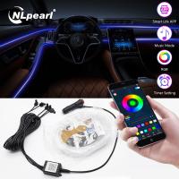 [ANYA Auto Parts] ไฟเก๋งแถบนำรถยนต์ Nlpearl 3.0ระบบออปติคอลไฟแอป RGB Led โคมไฟตกแต่งบรรยากาศเพลงโหมดมัลติฟังก์ชั่น