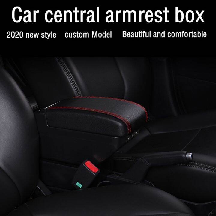 armrest-for-peugeot-207-dual-layer-heighten-9-usb-charging-centre-console-storage-box