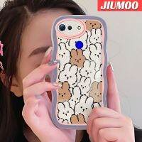 JIUMOO เคส V20เคสสำหรับ Honor โปร V30การ์ตูนแฟชั่นรูปกระต่ายน่ารักขอบเป็นลอนซิลิโคนนิ่มดีไซน์ใหม่เคสกันกระแทกเคสโปร่งใสป้องกันเลนส์กล้อง