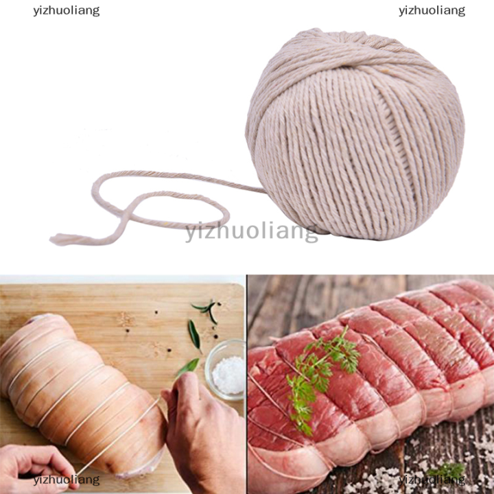 yizhuoliang-อุปกรณ์ทำอาหารเชือกผูกไส้กรอกเนื้อเชือกผูกเนื้อทำจากผ้าฝ้ายเส้นใหญ่บาร์บีคิวเนื้อ