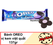 OREO BÁNH QUY NHÂN KEM VIỆT QUẤT 133GR DATE T7 2021