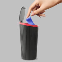 Car Trash Can Cup Holder Waterproof Car Interior Rubbish Container Press Type Versatile Trash Can Large Capacity Can Accessories