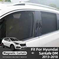 ✒₪ For Hyundai Santa Fe SantaFe DM 2013-2018 IX45 Rear Side Window Sun Shade Car Sunshade Magnetic Front Windshield Mesh Curtain